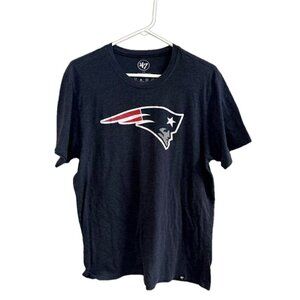 '47 Brand New England Patriots NFL Short Sleeve T-Shirt.  Size Large
